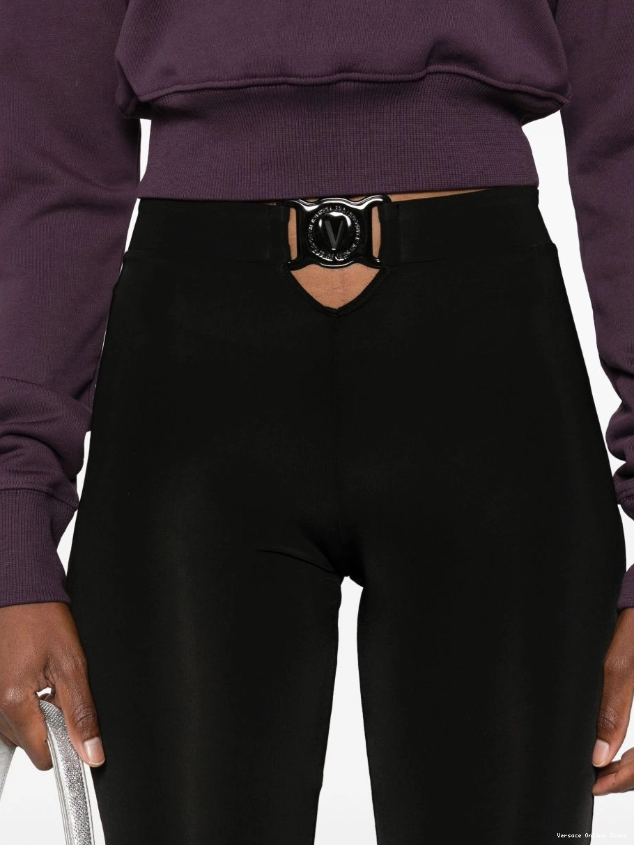 Cheap Jeans leggings Versace logo-plaque Women Couture 0810
